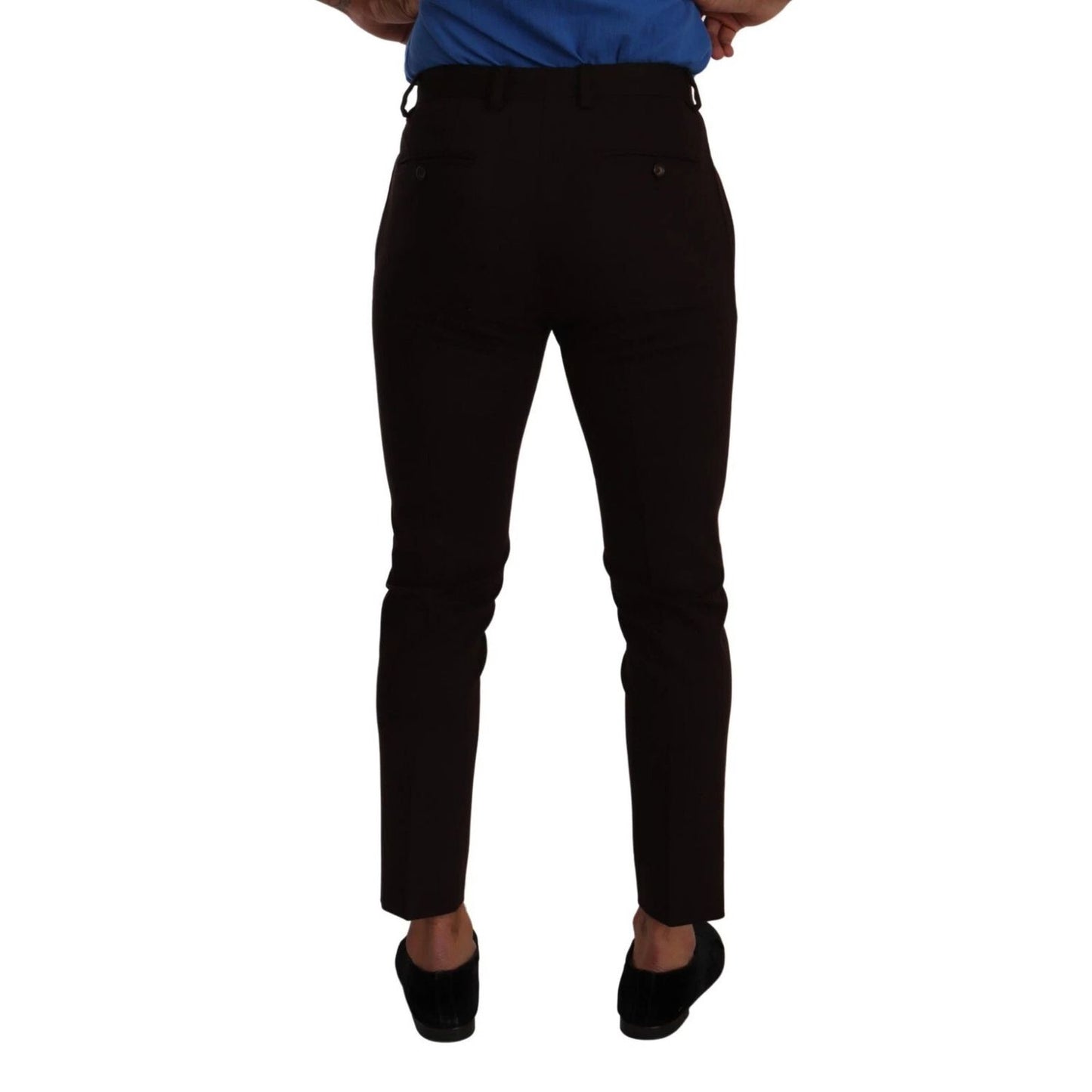 Dolce & Gabbana Bordeaux Cotton Stretch Skinny Trouser