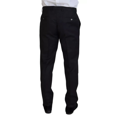 Dolce & Gabbana Melange Grey Wool 2 Piece MARTINI Suit