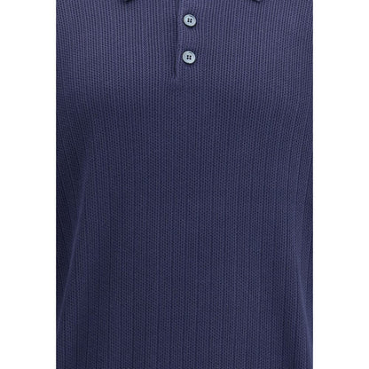 Brunello Cucinelli Blue Cotton Sweatshirt