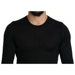 Dolce & Gabbana Black Cashmere Crewneck Pullover Sweater TSH5561-44