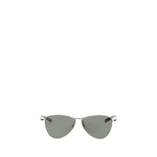 Saint Laurent Silver Metal Sunglasses