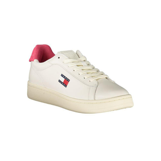 Tommy Hilfiger White Leather Women Sneaker