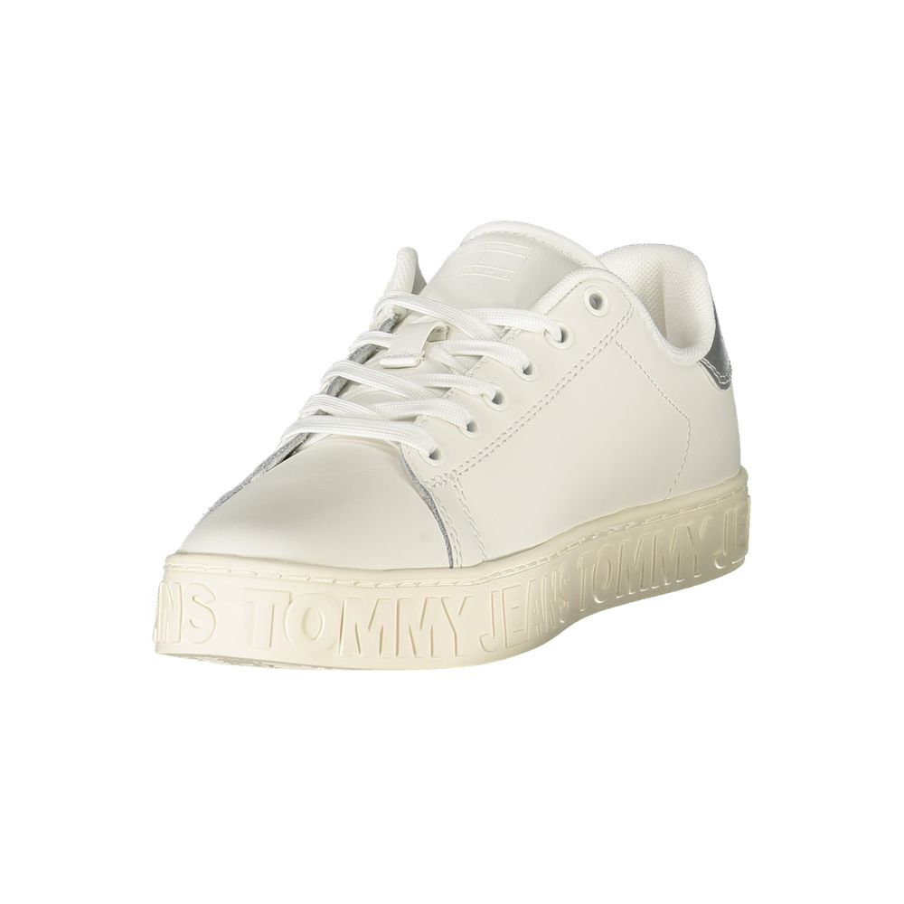 Tommy Hilfiger White Polyester Sneaker