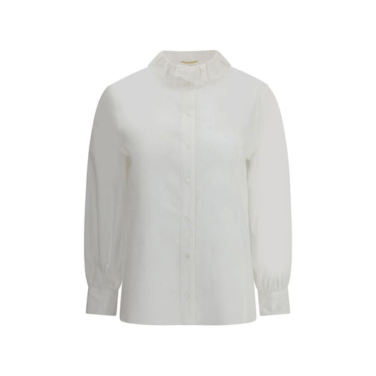 Saint Laurent White Cotton Dress Shirt