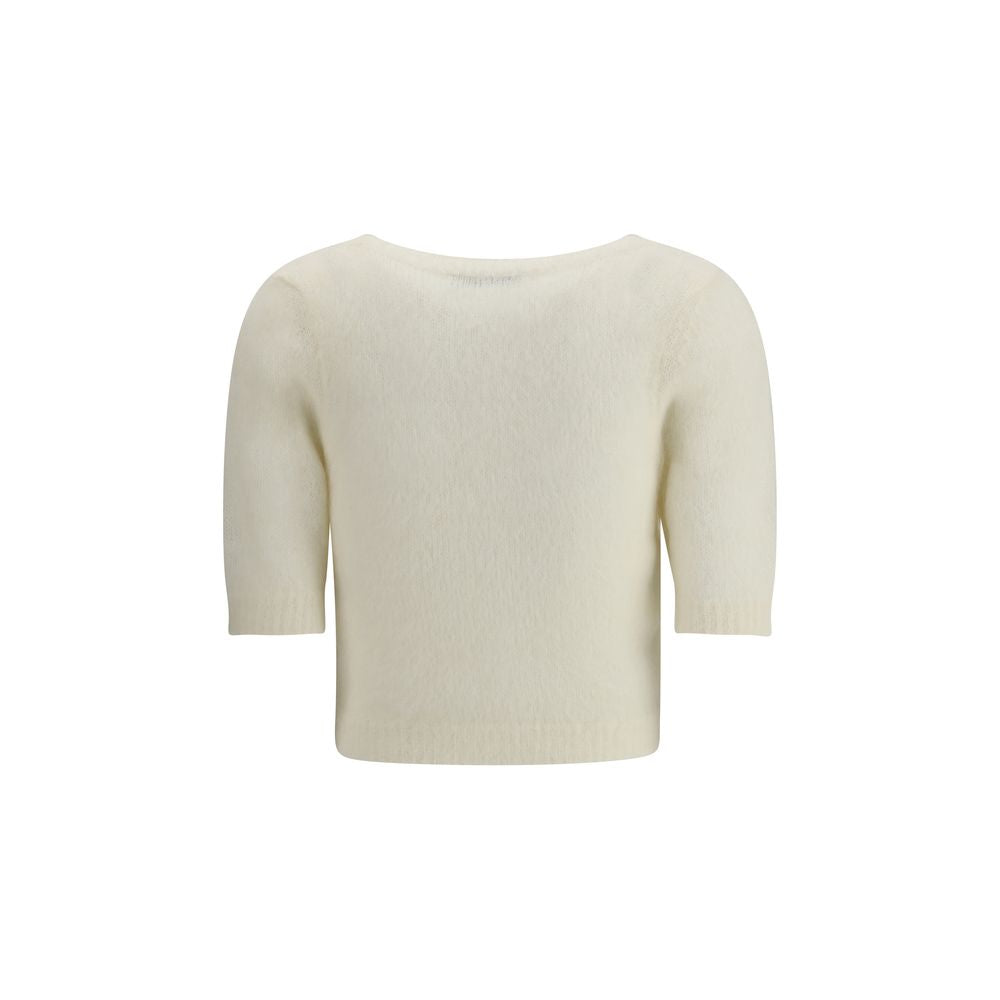 Alessandra Rich Short sleeve mohair Sweater AL-FABX41869001-IT38 | S
