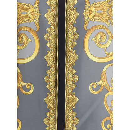 Versace Multicolor Silk Pattern Shirt