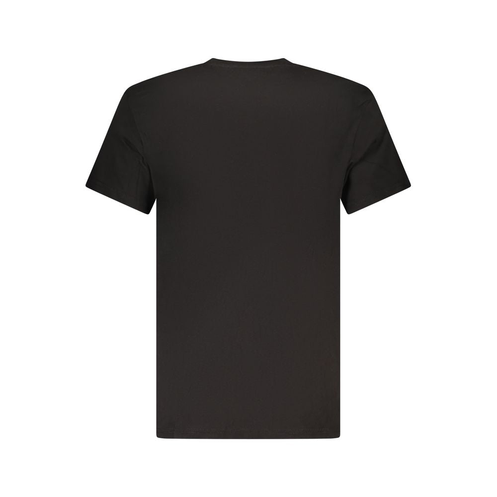 Tommy Hilfiger Black Cotton Men T-Shirt TO-39460-S