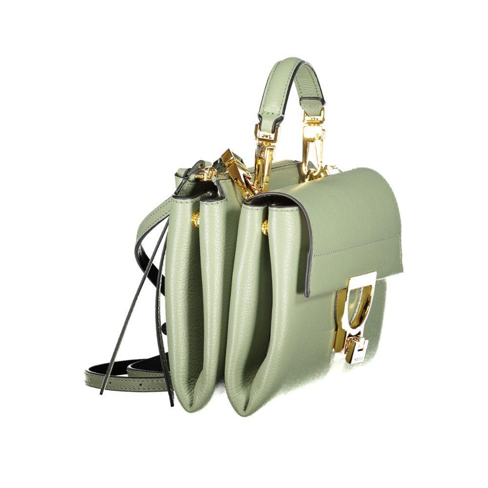 Front view with bag zipped and handles upright.
