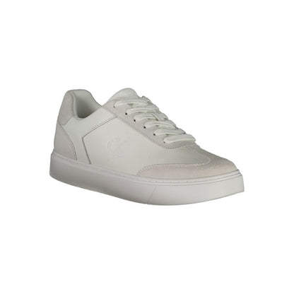 Calvin Klein White Polyurethane Men Sneaker 1728,67403481248,Athletic - Sneakers - Shoes,Calvin Klein,EU40/US7,EU41/US8,EU42/US9,EU43/US10,EU44/US11,EU45/US12,Men,New with tags,Shoes,Sneakers - Shoes,White