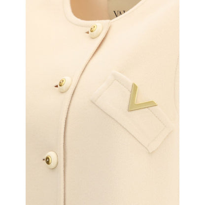 Valentino Cream Fleece Wool Clothing