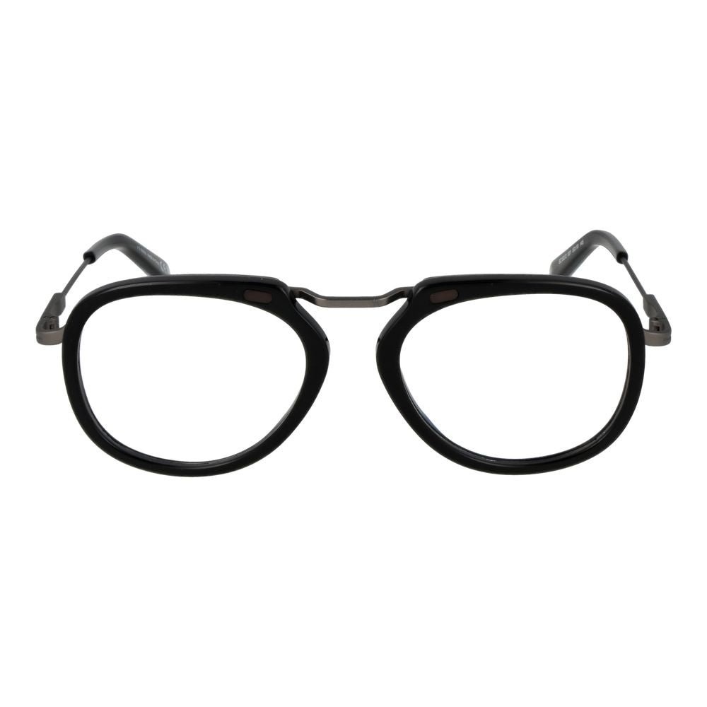 Ermenegildo Zegna Black Metal Glasses (Frames)