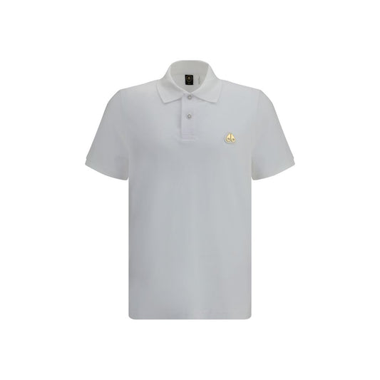 Moose Knuckles White Cotton Polo Shirt