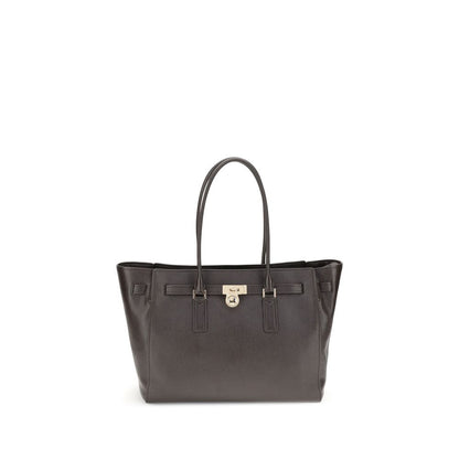 Michael Kors Brown Calf Leather Bos Taurus Shoulder Bag