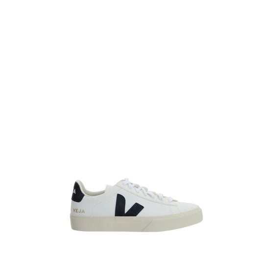 Veja White Calf Leather Bos Taurus Low Top Sneakers
