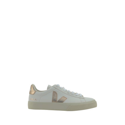 Veja White Calf Leather Bos Taurus Low Top Sneakers with contrasting panel details and iconic logo. Season: AW25, Upper: 100% Calf Leather.