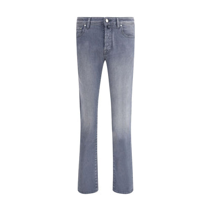 Jacob Cohen Gray Cotton Slim Fit Jeans