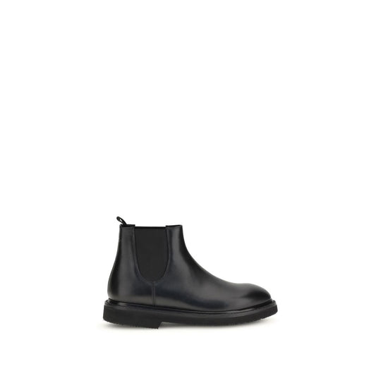 Premiata Chelsea Ankle Boots in dark brown calfskin leather with Goodyear workmanship and rubber sole, made in Italy for AW25.