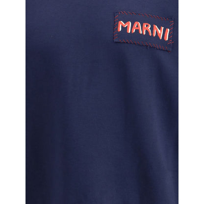 Marni Blue Cotton Sweatshirt