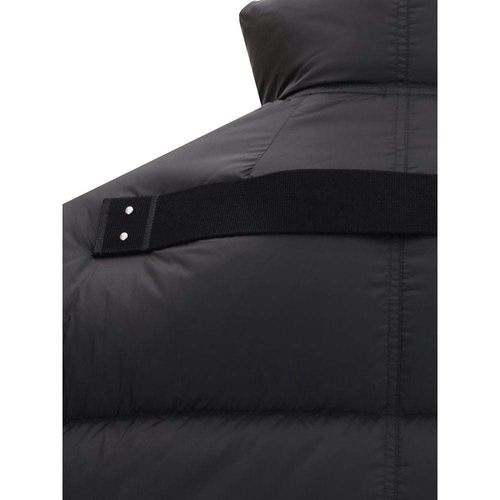 Rick Owens Black Polyamide Jackets And Coat