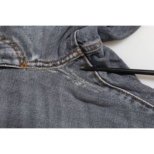 Dolce & Gabbana Dark Gray Cotton Stretch Skinny Denim Jeans