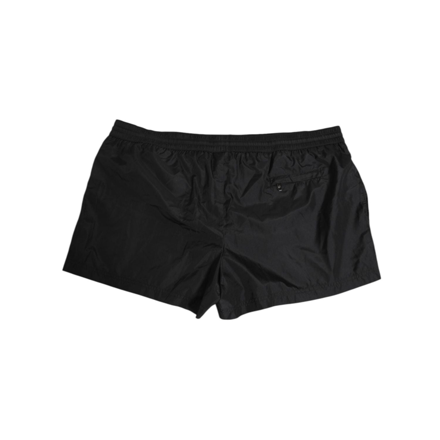 Dolce & Gabbana Black Logo Polyester Beachwear Shorts Swimwear