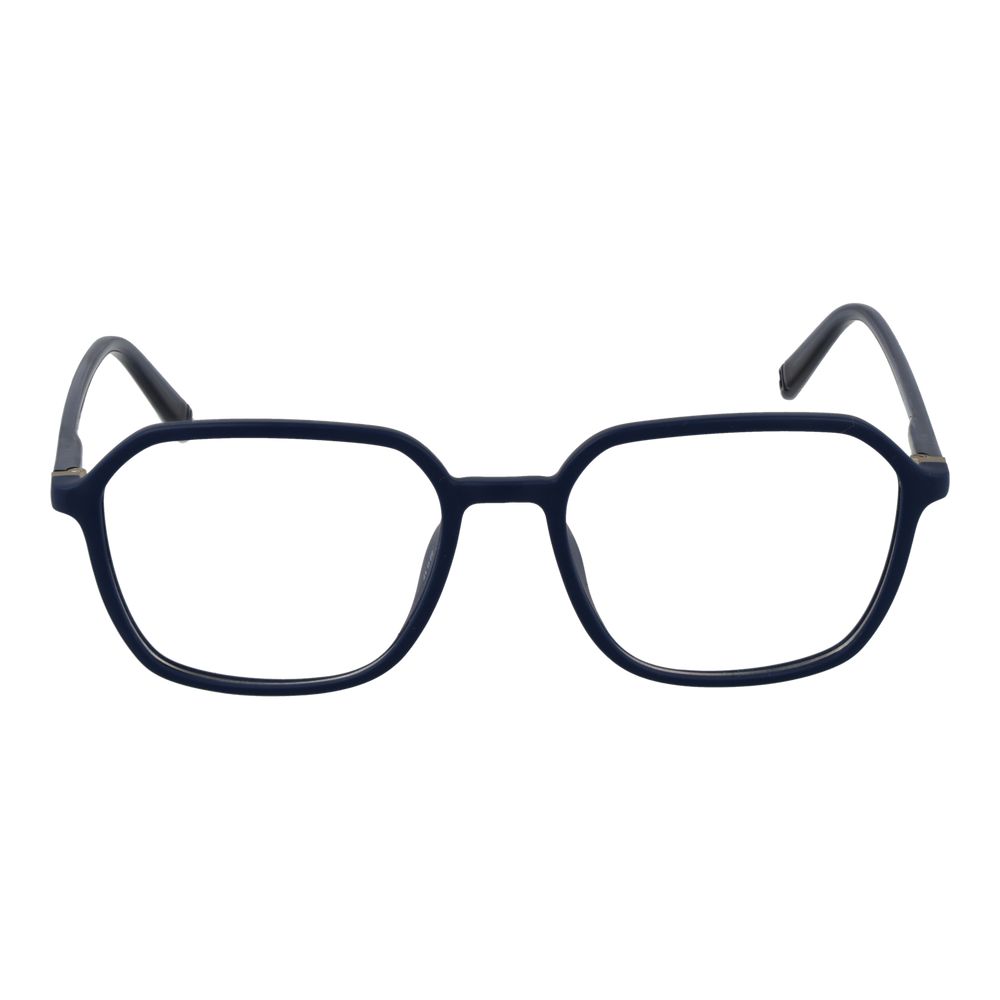Fila Blue Men Glasses Frame in cellulose propionate, full-rim, square style with 52mm lenses, blue color, 52-17-145 size.