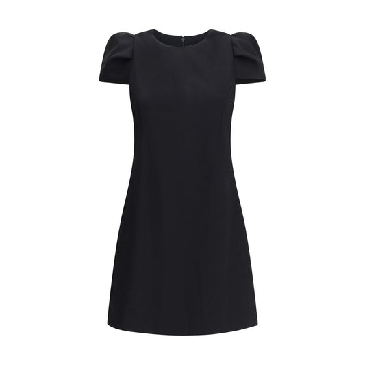 Alexander McQueen Black Wool Casual Dress with zip closure, elegant silhouette, 98% wool, ideal for contemporary refined looks.