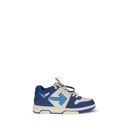 Off-White Blue Leather Chunky Sneakers