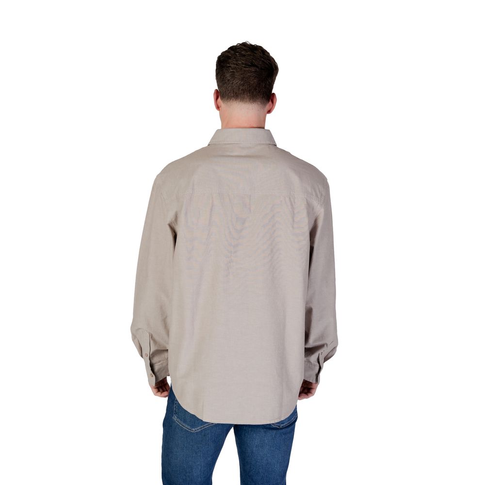 Calvin Klein Jeans Beige Recycled Cotton Shirt