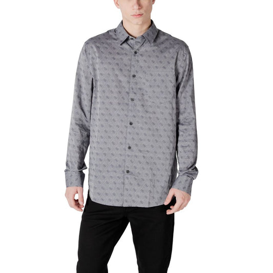 Guess Gray Cotton Dress Shirt 1728,71956299936,Clothing,Dress Shirts - Shirts - Clothing,Gray,Guess,IT44 | S,IT46 | M,IT48 | L,Men,New with tags,Shirts - Clothing