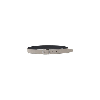 Antony Morato Gray Leather Regular Belt