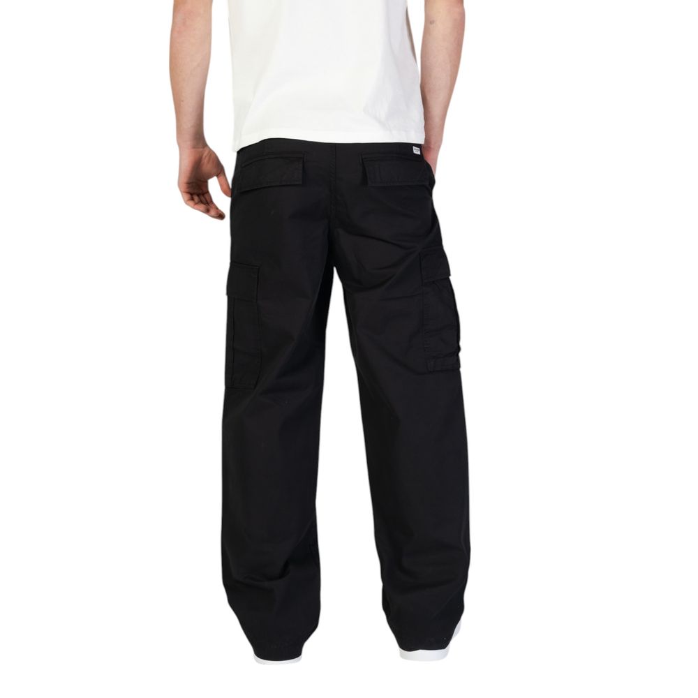 Jack Jones Black Cotton Cargo Pants