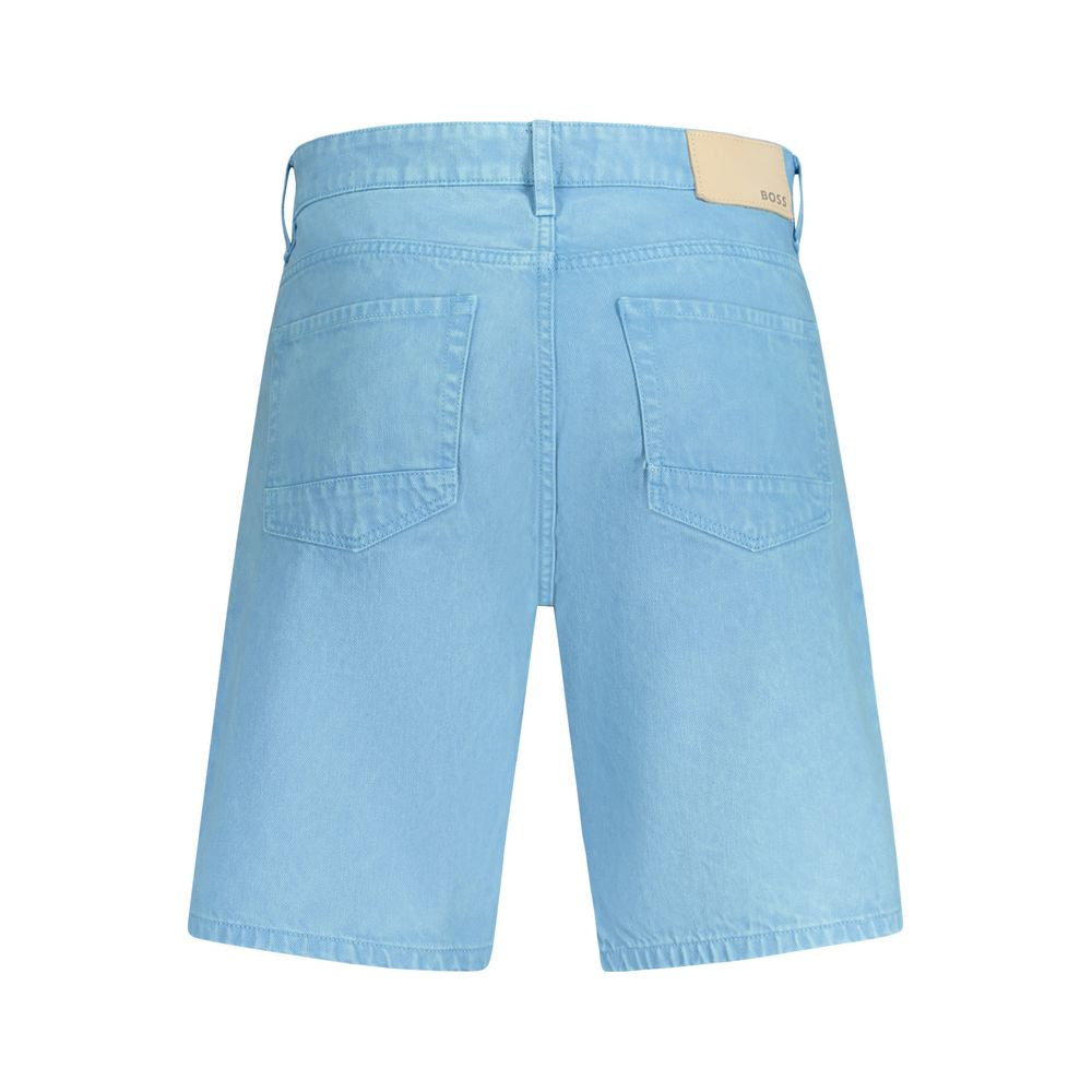 Hugo Boss Blue Cotton Short