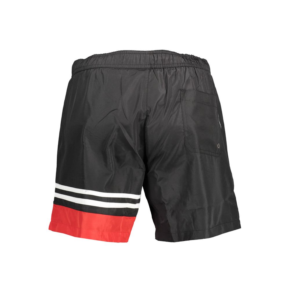 Karl Lagerfeld Black Polyester Men's Swim Boxer