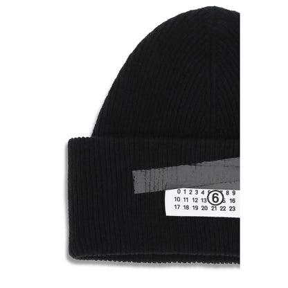 MM6 Black Wool Beanie