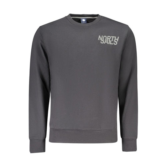 North Sails Black Cotton Men's Sweatshirt
