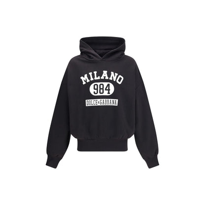 Dolce & Gabbana Black Cotton Sweatshirt