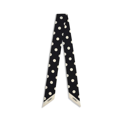Valentino Garavani Black Silk Scarf