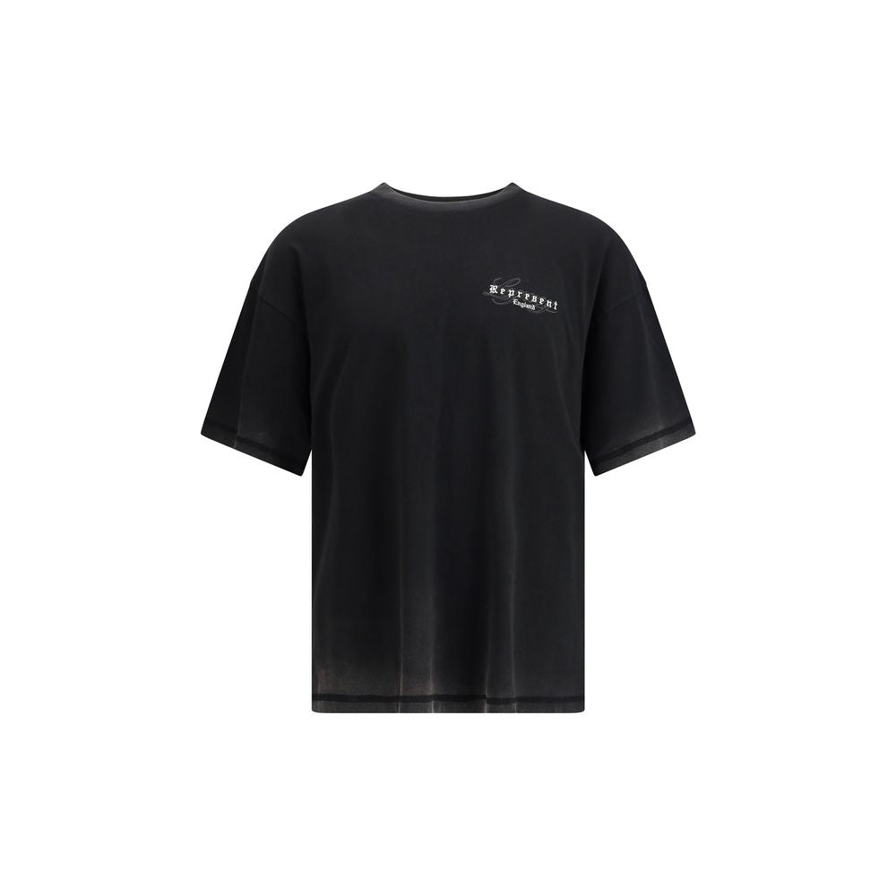 Represent Black Cotton T-Shirt