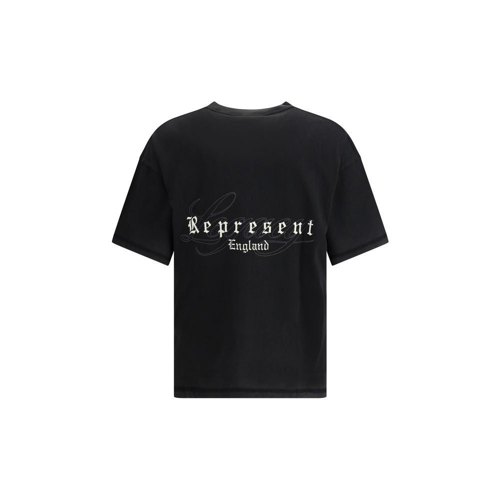 Represent Black Cotton T-Shirt