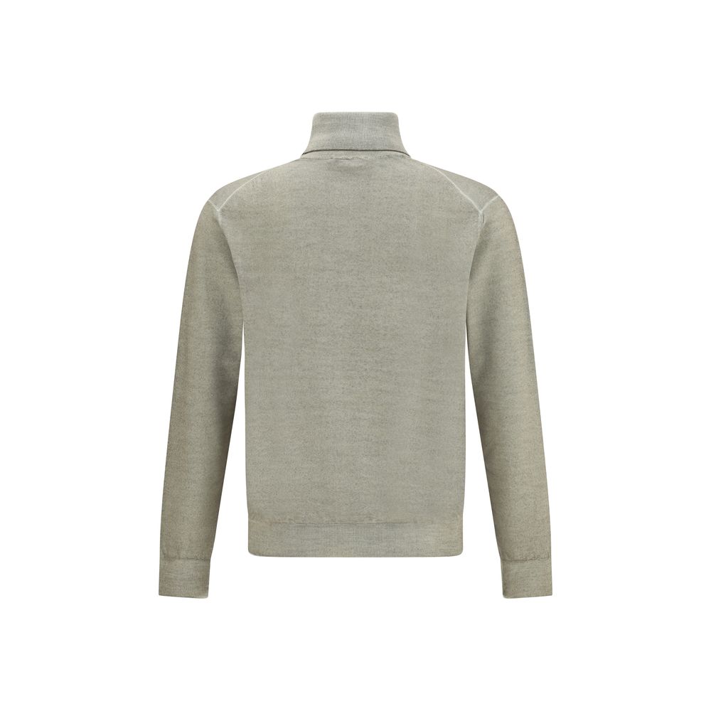 Cruciani Bicolor Wool Turtleneck
