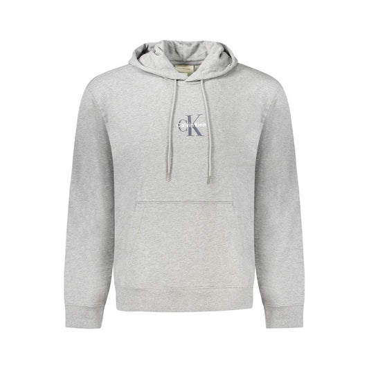 Calvin Klein "Grigio Cotton Men's Sweatshirt with Hood"