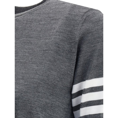 Thom Browne Gray Fleece Wool T-Shirt