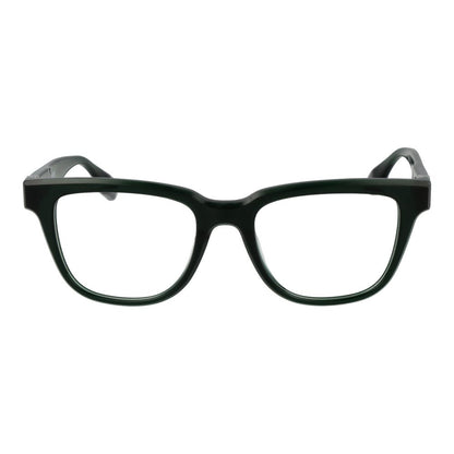 Trussardi Green Acetate Glasses (Frames) for men, full-rim rectangular design, green acetate material, size 52-19-145.