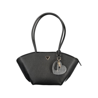 Guess Jeans Black Polyurethane Women's Handbag 1728,67403481248,Bags,Black,Guess Jeans,Handbags - Bags,New with tags,Women