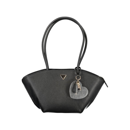Guess Jeans Black Polyurethane Women's Handbag 1728,67403481248,Bags,Black,Guess Jeans,Handbags - Bags,New with tags,Women