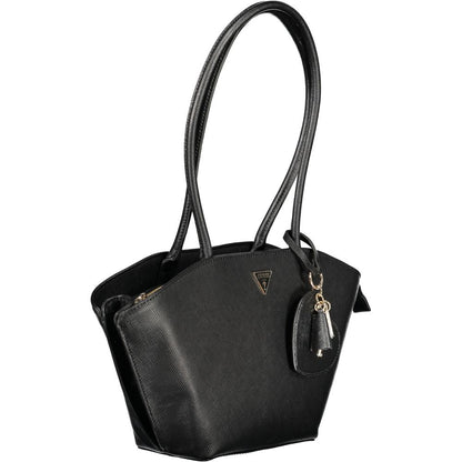 Guess Jeans Black Polyurethane Women's Handbag 1728,67403481248,Bags,Black,Guess Jeans,Handbags - Bags,New with tags,Women