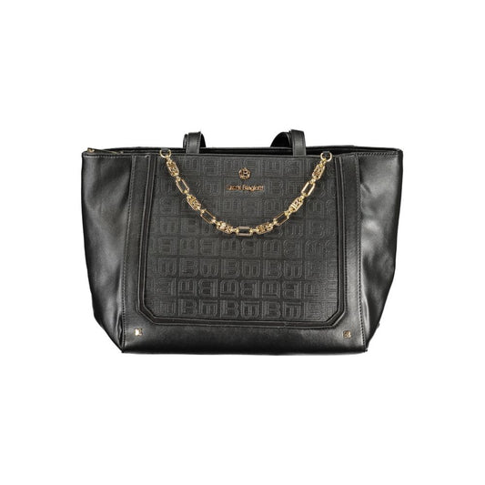 Laura Biagiotti Black PVC Women Handbag 1728,67403481248,Bags,Black,Handbags - Bags,Laura Biagiotti,New with tags,Women