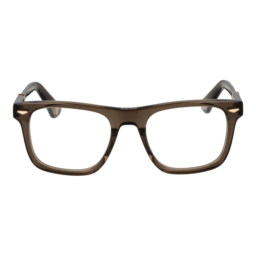 Police Brown Cellulose Acetate Glasses (Frames)