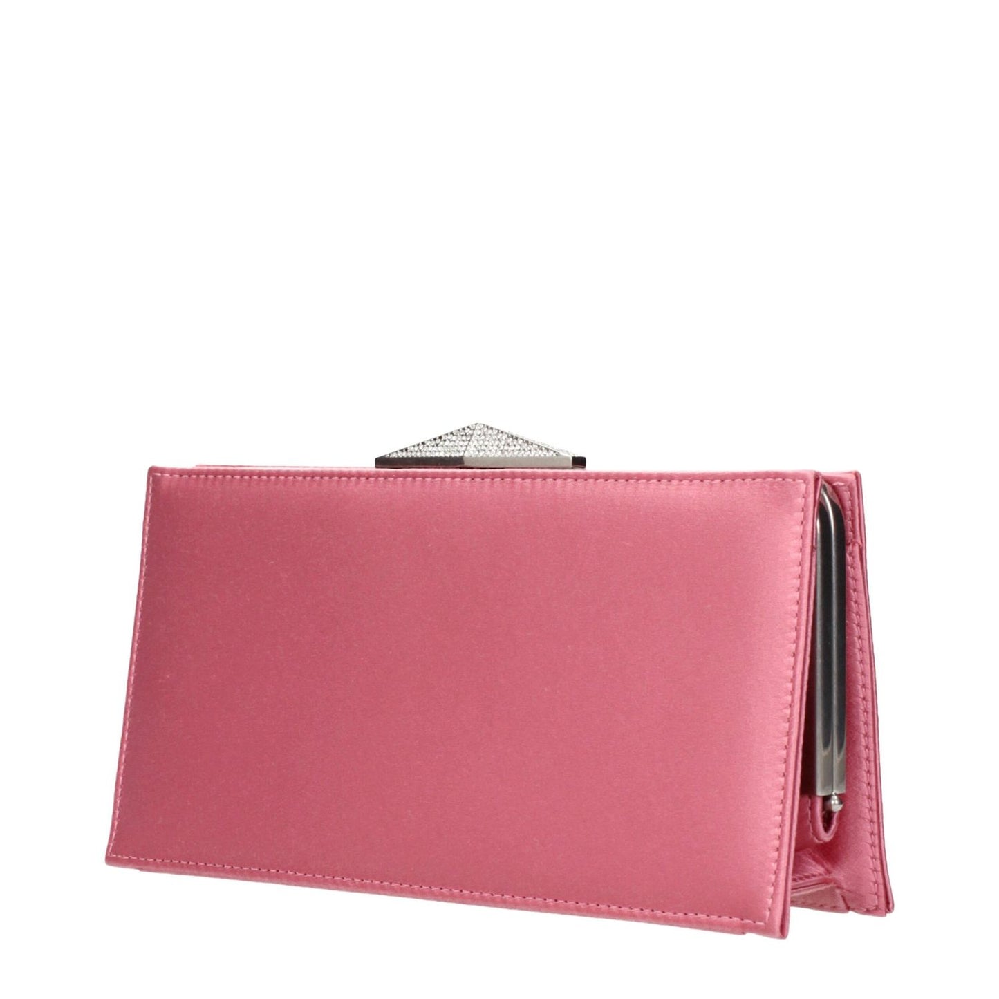 Jimmy Choo Pink Satin Clutch Bag